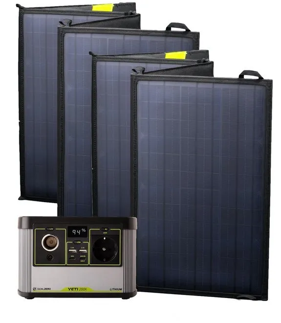 Kit Generator Solar Portabil 120W 187Wh Goal Zero Yeti 200X + panou 2 x 50W