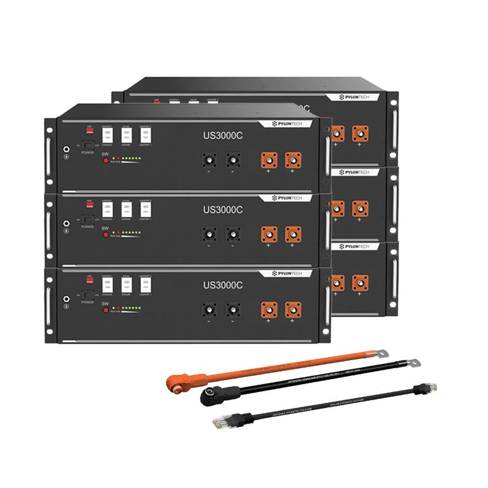 Pachet 6X Acumulator Pylontech US3000C 48V 3,5 kWh, baterie LifePo4 3500 Wh