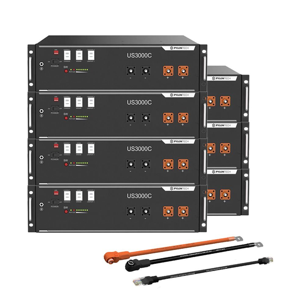 Pachet 7X Acumulator Pylontech US3000C 48V 3,5 kWh, baterie LifePo4 3500 Wh