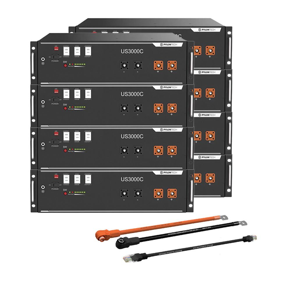 Pachet 8X Acumulator Pylontech US3000C 48V 3,5 kWh, baterie LifePo4 3500 Wh