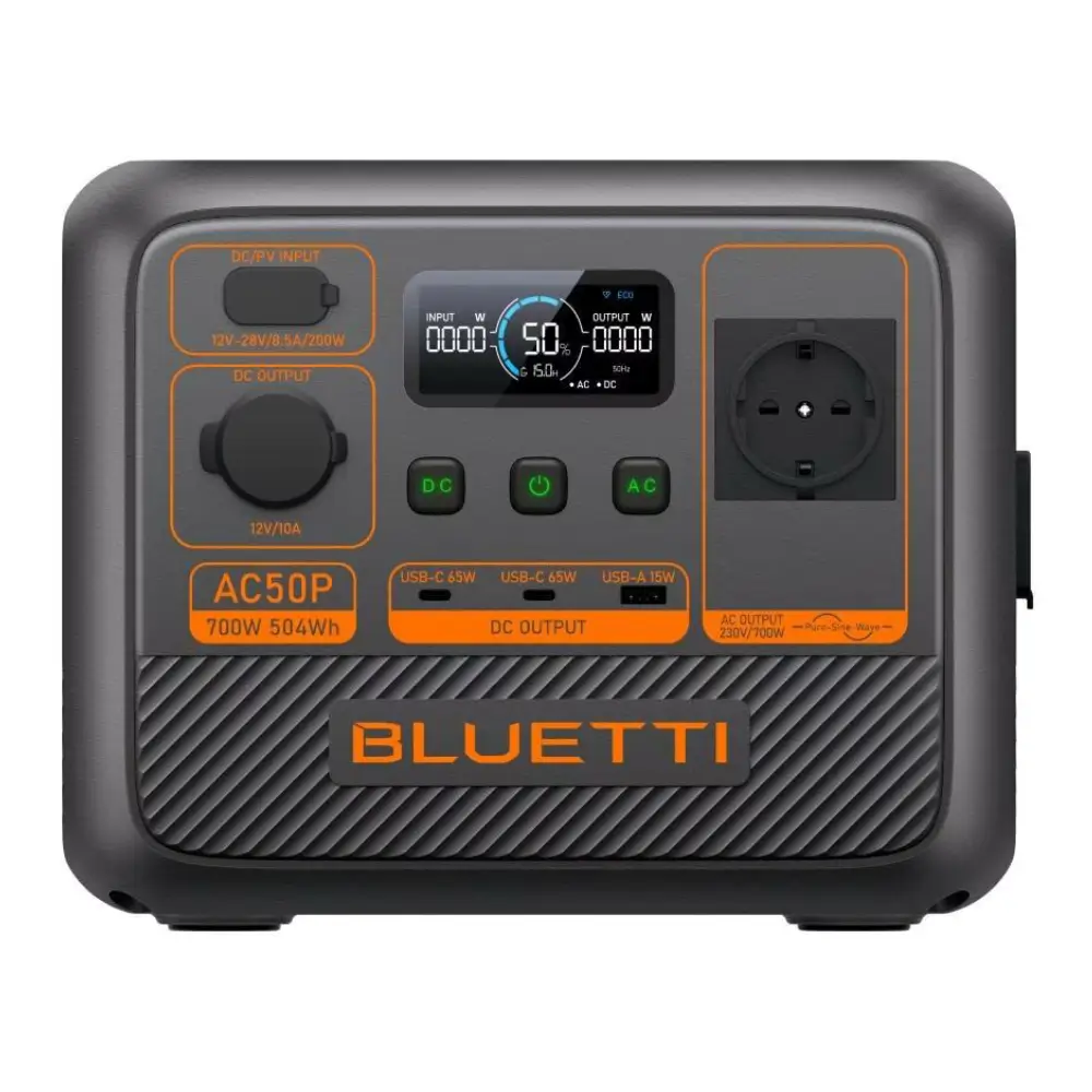 Power Station Portabil Bluetti AC50P 700W 504Wh, statie de alimentare portabila camping, casa, urgente