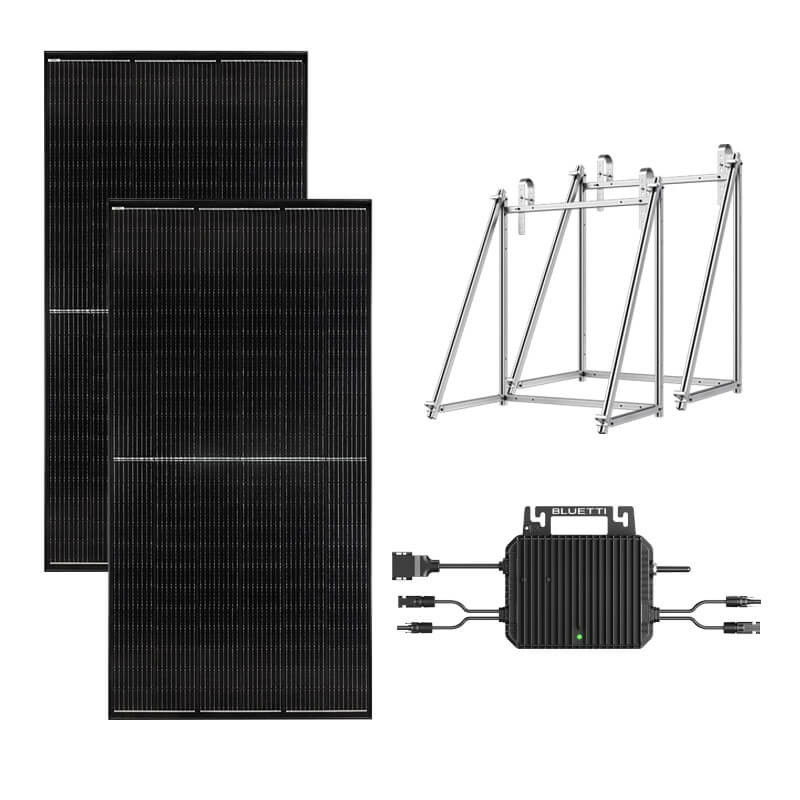 Sistem fotovoltaic de balcon cu micro-invertor 800W si panouri 2x 400W, Bluetti (Kit 2x 400W BASB-01)