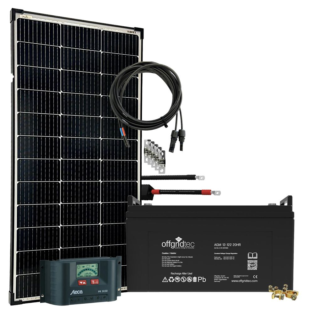 Sistem fotovoltaic off-grid 12V 130W, acumulator 122Ah, BIG-L
