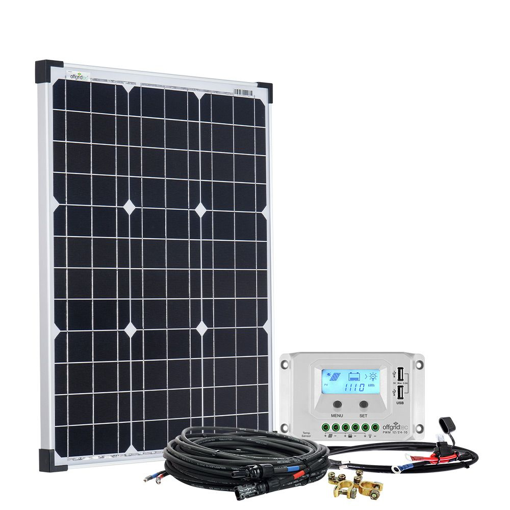 Sistem fotovoltaic off-grid 50W 12 24V basicPremium-S