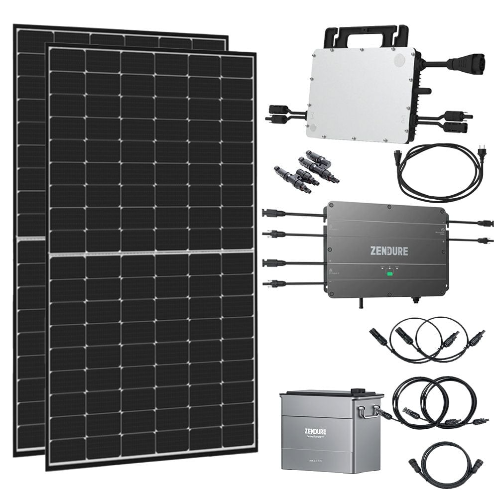 Sistem fotovoltaic pentru balcon Zendure 800W 600W cu baterie solara 1920Wh AB2000 SolarFlow inclusa