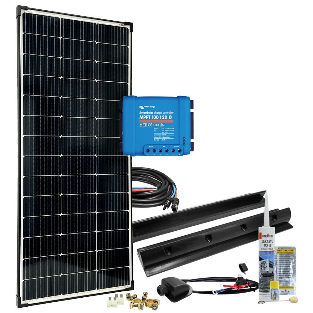 Sistem fotovoltaic rulota off-grid 150W 12V MPPT mPremium+ XL