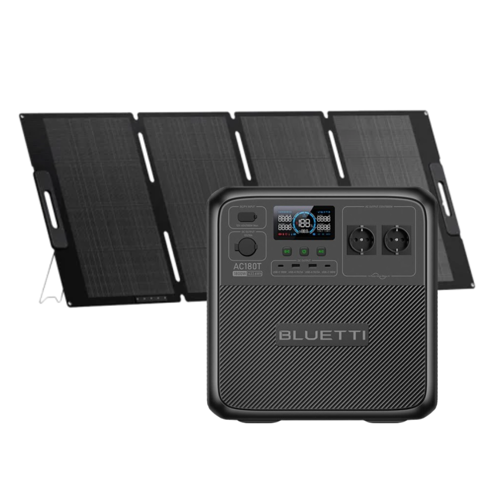 Kit Generator Solar Portabil 1800W 1,433Wh Bluetti AC180T + panou 200W