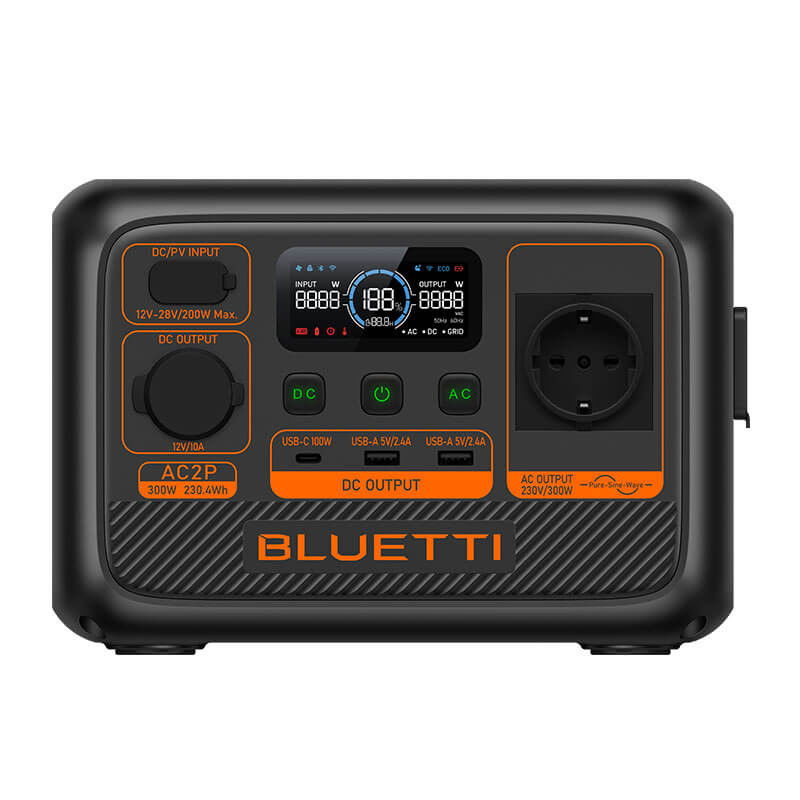Power Station Portabil Bluetti AC2P 230.4Wh 300W, statie de alimentare portabila camping, casa, urgente