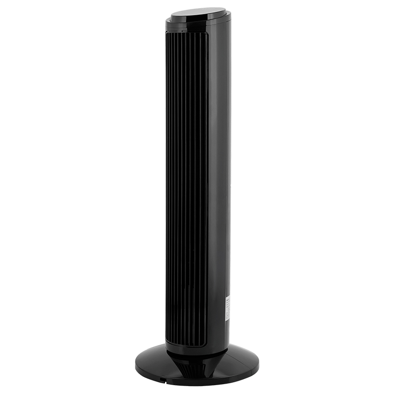 Ventilator turn, 74cm 50 W, Temporizator, Telecomanda, Oscilatie automata, Butoane tactile, Negru