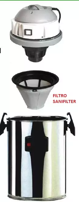 Aspirator Bieffe umed-uscat 1500W 23 L INOX - Bieffe [2]