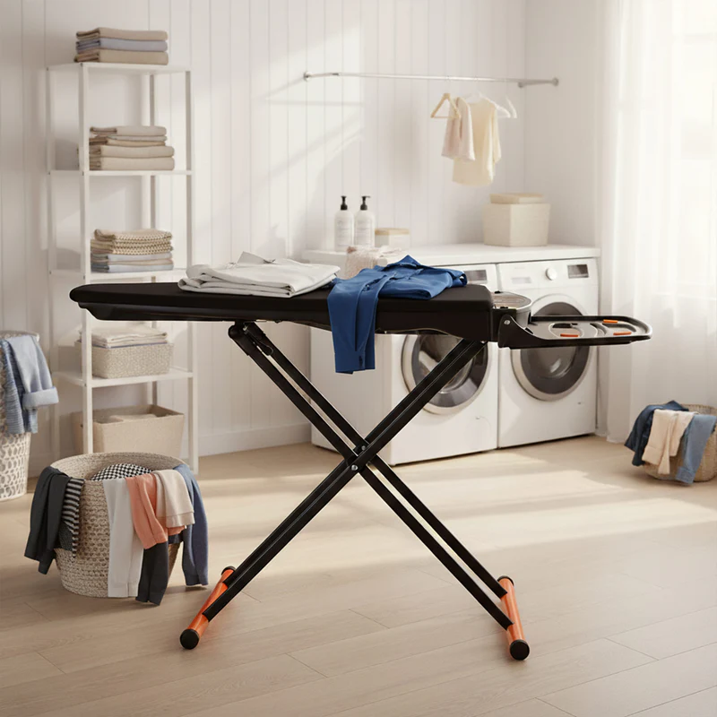 Masa de calcat activa Foxydry Vivo, cu functii de aspiratie, suflare si incalzire, reglaj pe inaltime, Gri/Argintiu [5]