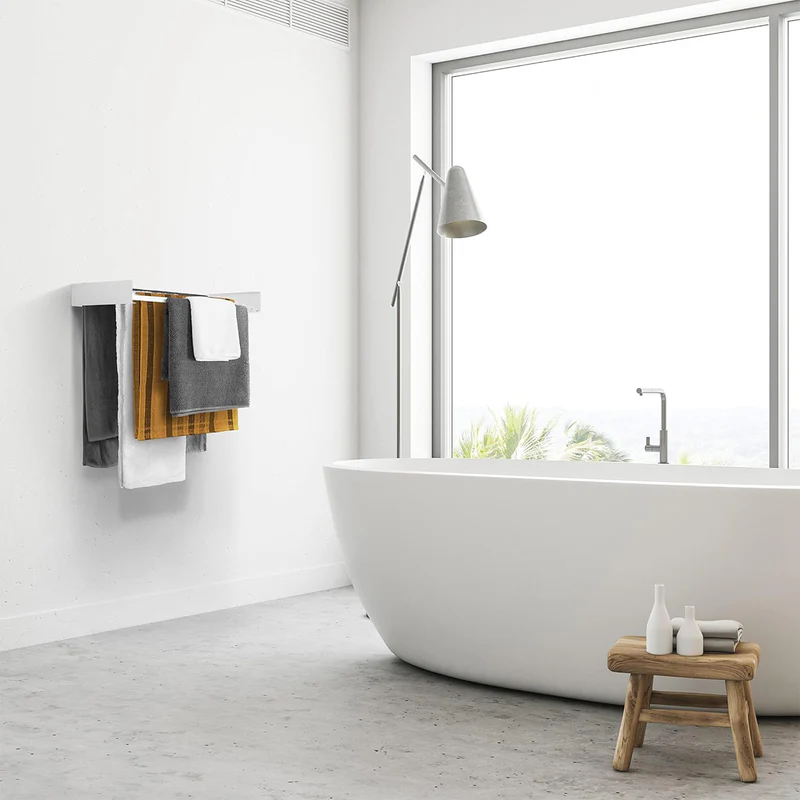 Uscator de rufe Foxydry Hide montabil pe perete 101 cm, Alb [5]