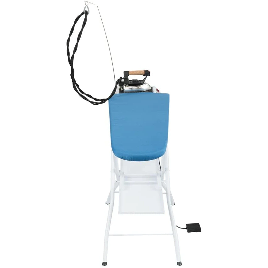 Masa de calcat profesionala cu incalzire si aspiratie 700W + statie de calcat 2l [4]