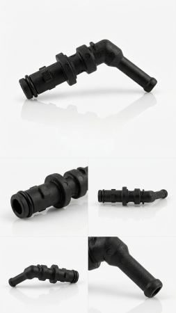 Piese - Stut / Raccord curbat pentru pistol furtun abur/aspirare Bieffe Set 3 bucati