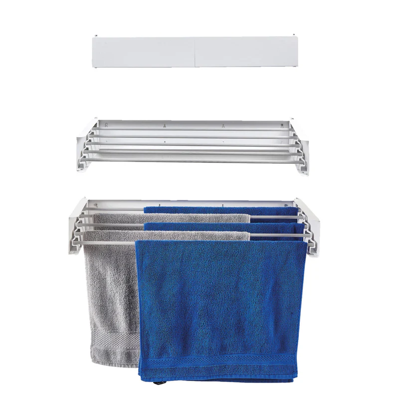 Uscator de rufe Foxydry Hide montabil pe perete 101 cm, Alb [7]