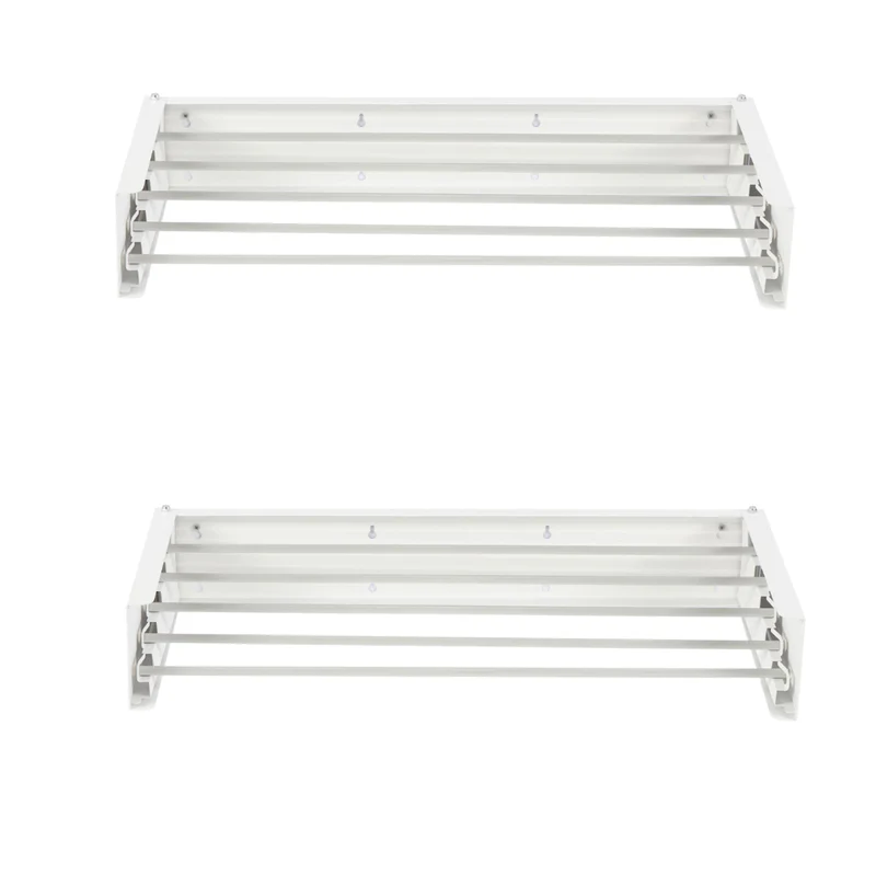 Uscatoare rufe - Uscator de rufe Foxydry Hide montabil pe perete 101 cm, Alb