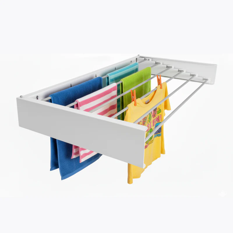 Uscator de rufe Foxydry Hide montabil pe perete 101 cm, Alb [6]