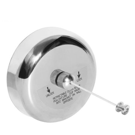Uscatoare rufe - Uscator retractabil tip Sfoara de perete Round Inox 2.8m