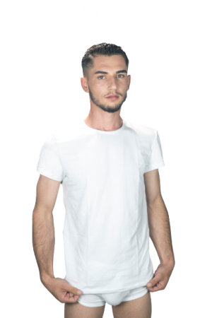 Linjerie intima Barbat - Tricou Barbati Jersi 90% Bumbac 10% Elastan