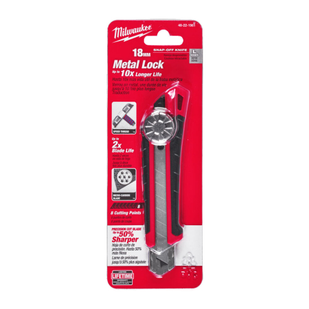 Instrumente pentru taiere - Cutter cu lama tip "Snap Knives", latime de 18mm, 48221961 Milwaukee