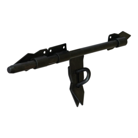 Zavoare si balamale - Zăvor pentru poartă grădină C 340*40 negru