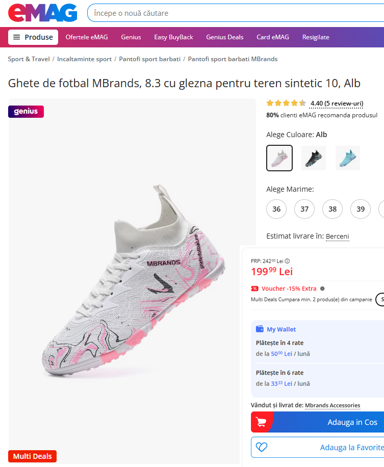 Dovada listare marketplace