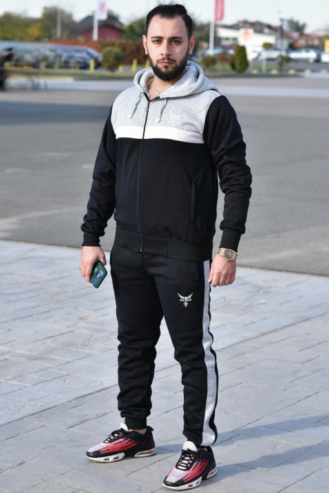 Trening barbati Mbrands , vatuit cu gluga  marimi mari [2]