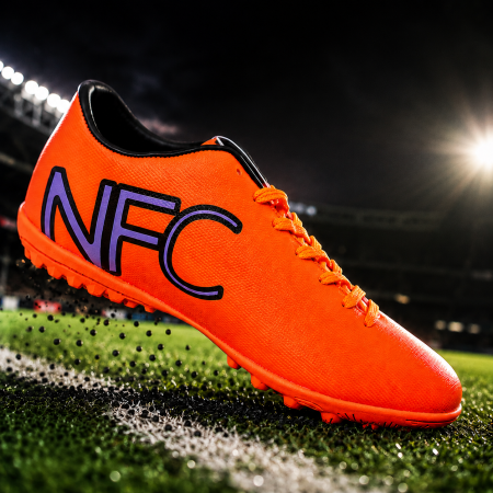 Ghete de fotbal MBrands NFC pentru teren sintetic cusute in varf