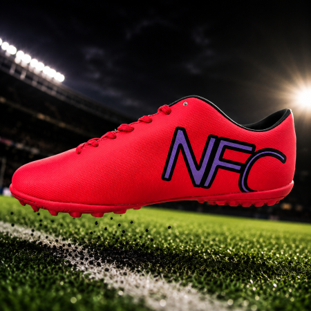 Ghete de fotbal MBrands NFC pentru teren sintetic cusute in varf