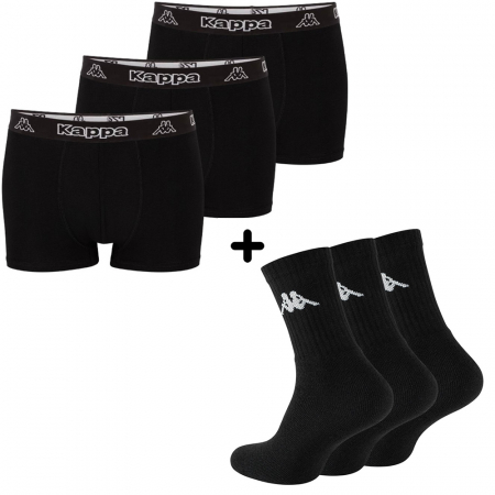Set Kappa 3 perechi sosete + 3 boxeri [0]