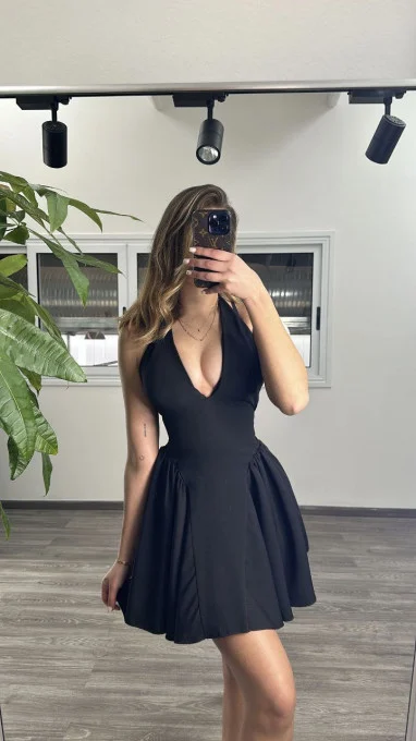 Rochie Scurtă ,Ada , Neagră [3]