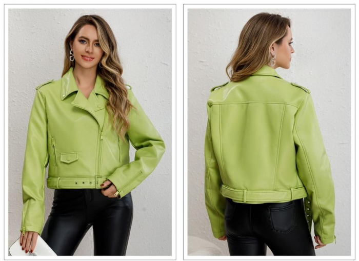 Geaca moto, imitarie piele [2]