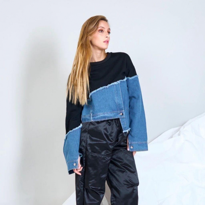 Bluza din bumbac si blugi [1]