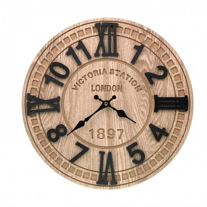 *Ceas de perete din lemn 40 cm [1]