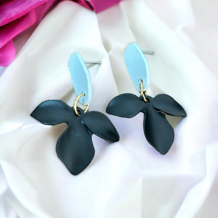 Cercei Floricele Black [1]