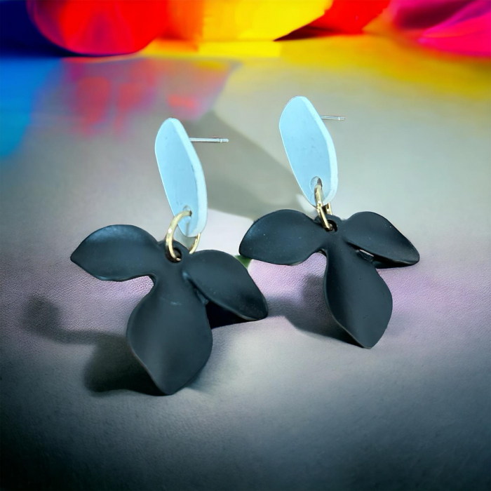 Cercei Floricele Black [3]