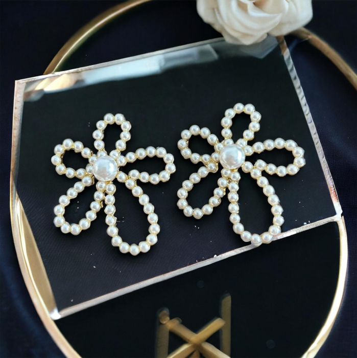 Cercei Flower Perlute [1]