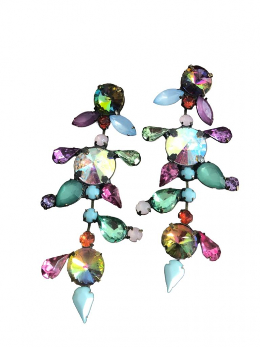 Cercei Lucy Cristale Multicolor [3]