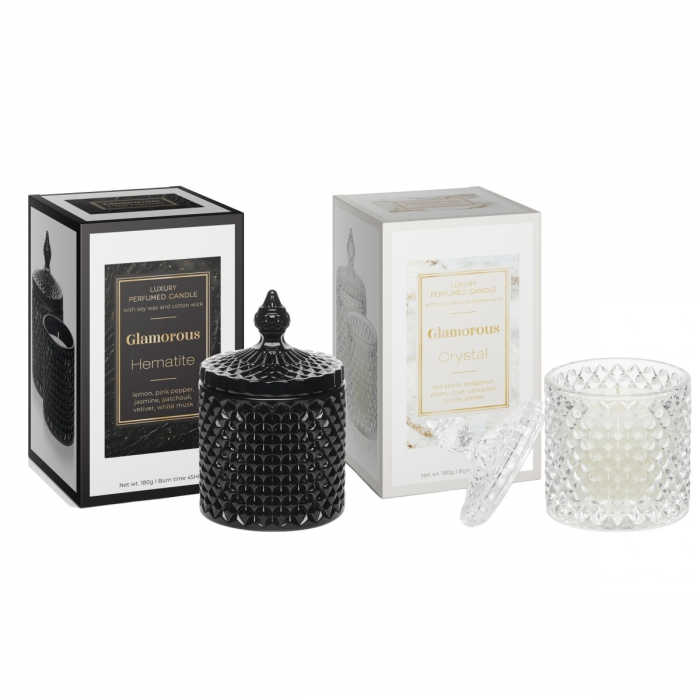 *Lumanare parfumata in sticla Bartek Candles, Glamorous Hemitate – LUM 180 GLAMOROUS [3]