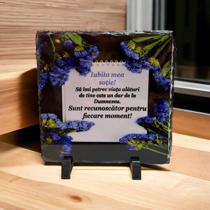 Placa ardezie personalizată ,,Soție'' [1]