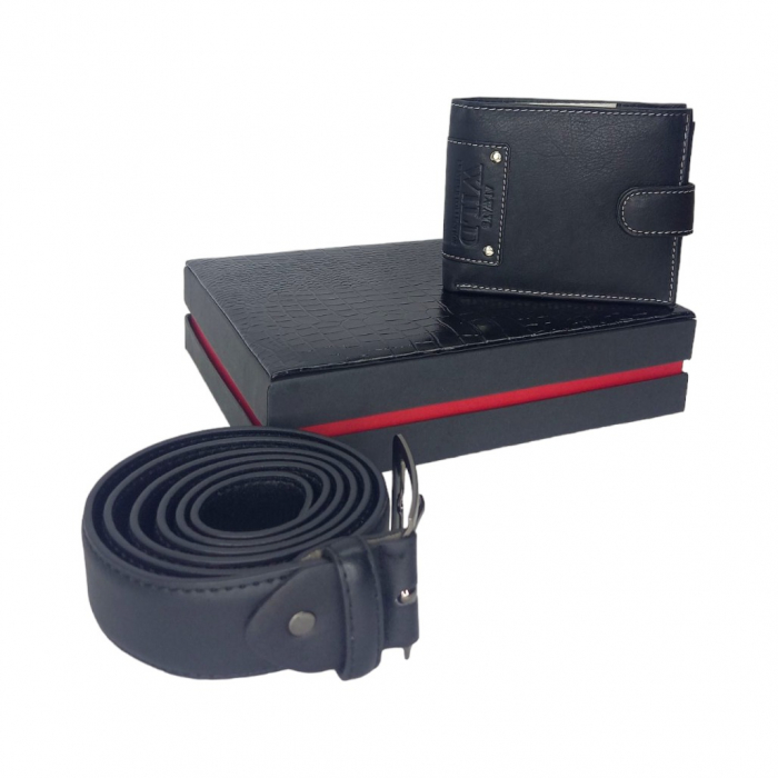 Set cadou pentru barbati, curea si portofel [2]