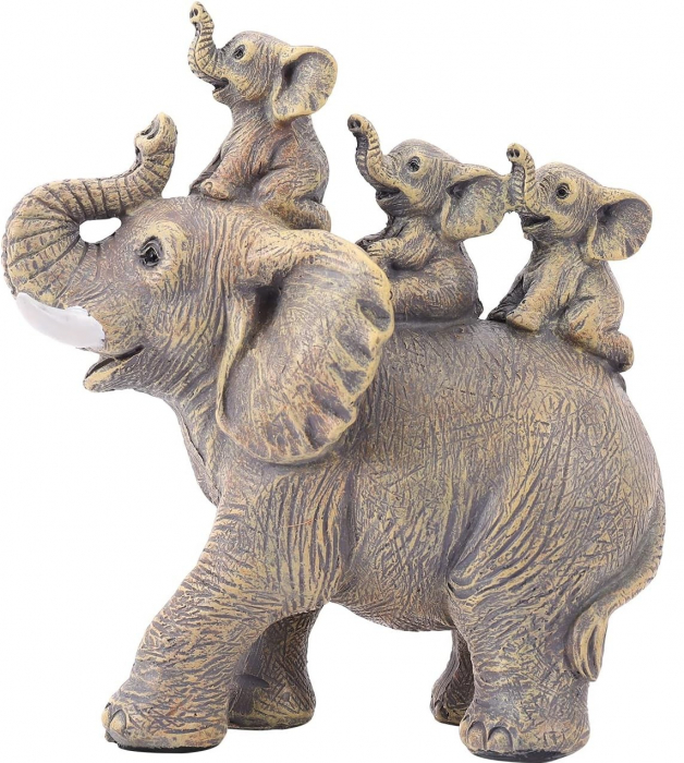 *Statueta decorativa, Familie de Elefanti [1]