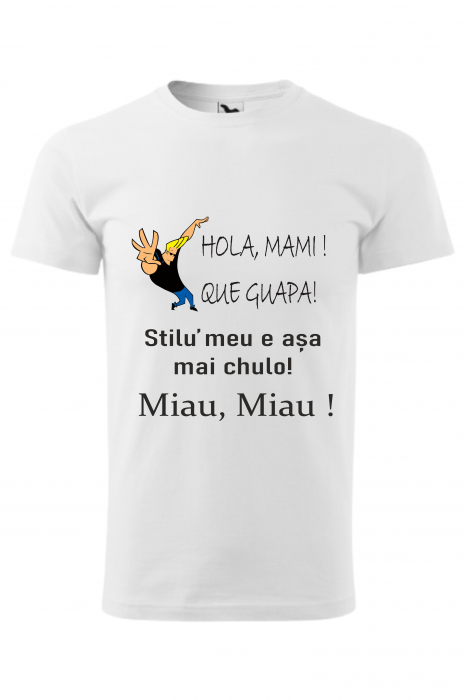 Tricou din bumbac personalizat ”Hola Mami! Miau, Miau! [1]