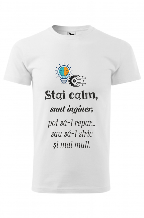 Tricou din bumbac personalizat ”Sunt inginer” [1]