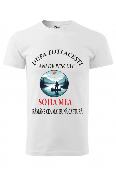 Tricou din bumbac personalizat ”Cea mai buna captură” [1]