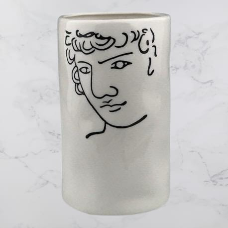 Vaza din ceramica cu om desenat [1]