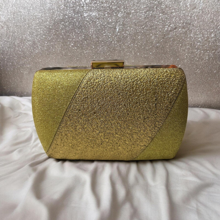 Genți dama - Clutch elegant auriu