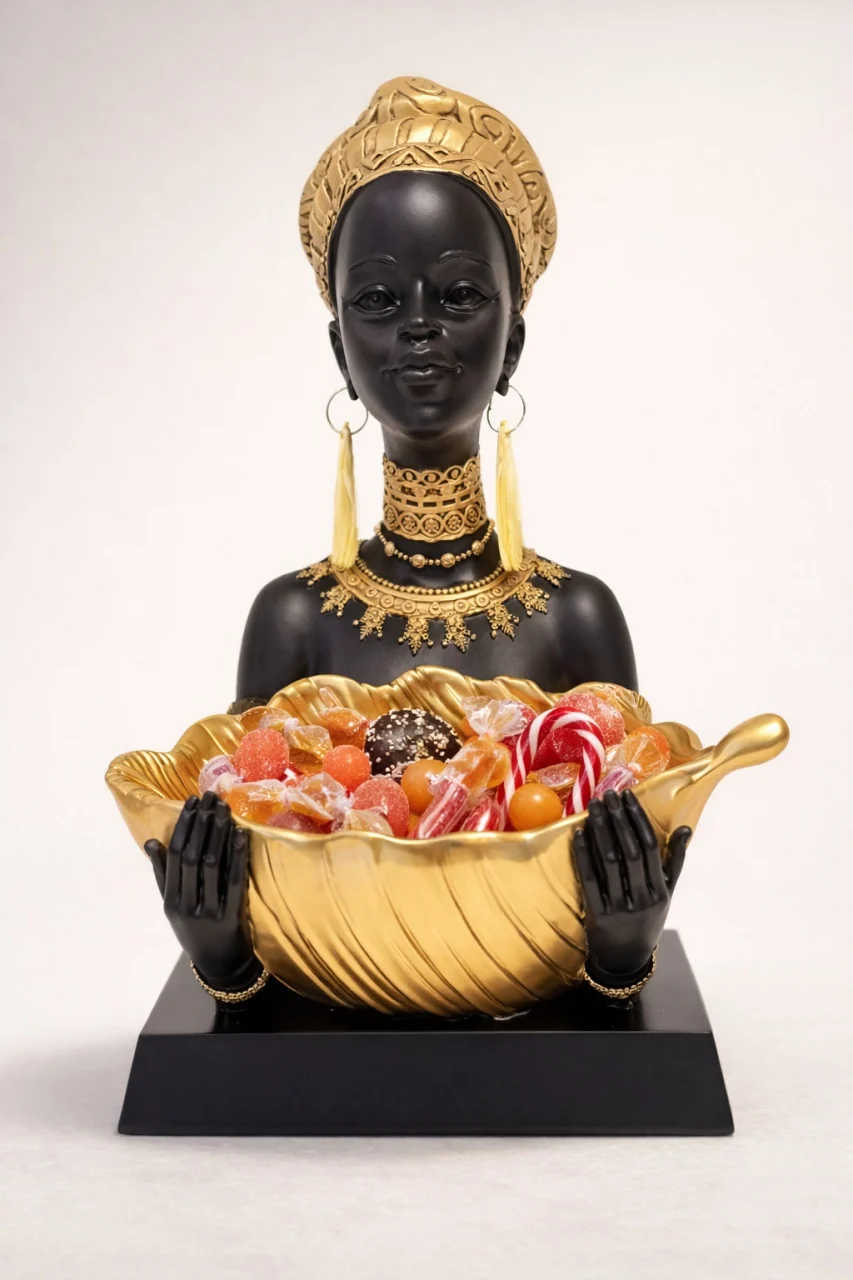 Cadouri pentru EA - Statueta Africana cu Suport