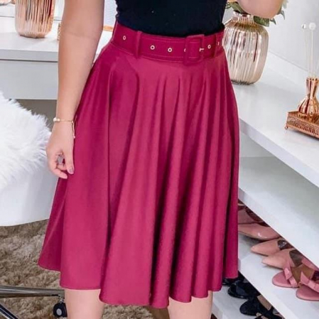 Rochii / Fuste - Fustă casual cu curea maxi