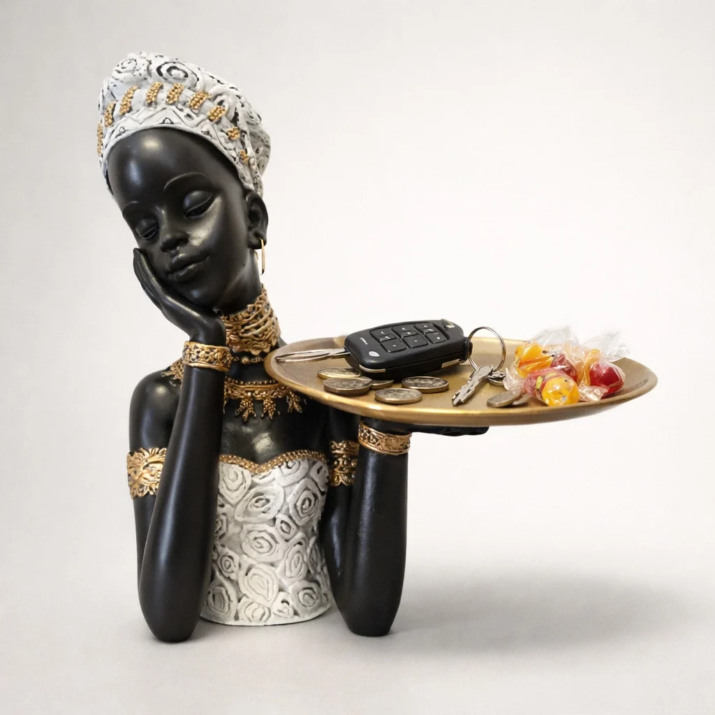 Cadouri pentru EA - Statueta Africana cu Suport